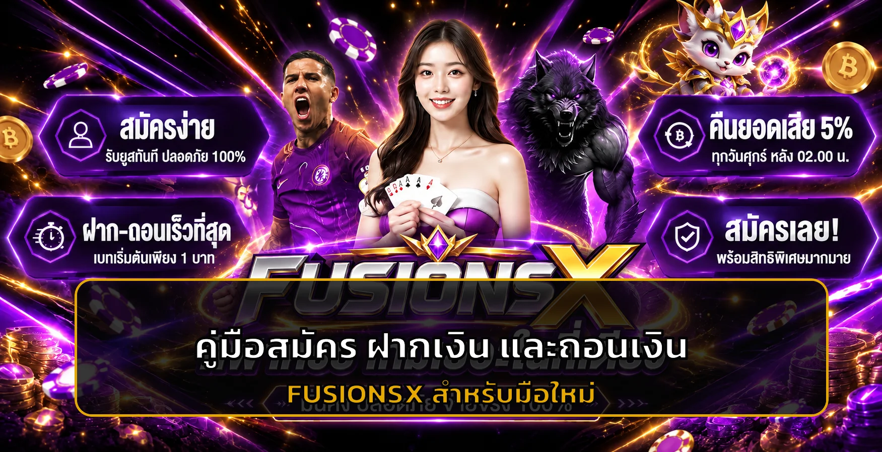 FUSIONSX สมัครสมาชิก | คู่มือฝากถอนสำหรับมือใหม่